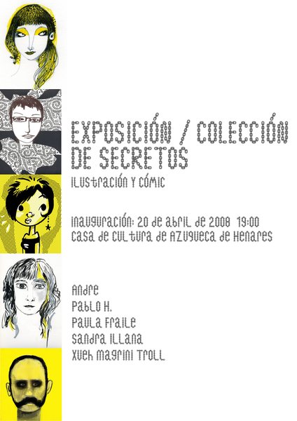 Cartel exposición: "Colección de secretos", 2008