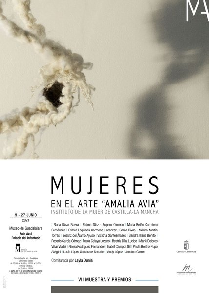 Cartel VII Muestra de Mujeres en el Arte "AMALIA AVIA". Junio2021, Guadalajara